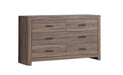 Brantford 6-drawer Dresser Barrel Oak - Bargain Furniture (Detroit, MI)