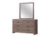Brantford Rectangle Dresser Mirror Barrel Oak - Bargain Furniture (Detroit, MI)