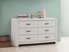 Brantford 6-drawer Dresser Coastal White - Bargain Furniture (Detroit, MI)