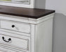Hillcrest 9-drawer Dresser Dark Rum and White - Bargain Furniture (Detroit, MI)