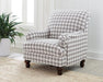 Glenn Upholstered Accent Chair Grey - Bargain Furniture (Detroit, MI)