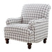 Glenn Upholstered Accent Chair Grey - Bargain Furniture (Detroit, MI)