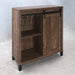 Arlington Bar Cabinet with Sliding Door Rustic Oak - Bargain Furniture (Detroit, MI)
