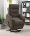 Henrietta Power Lift Recliner with Storage Pocket Brown - Bargain Furniture (Detroit, MI)