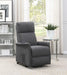 Herrera Power Lift Recliner with Wired Remote Charcoal - Bargain Furniture (Detroit, MI)