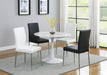 Maston Upholstered Dining Chairs White (Set of 4) - Bargain Furniture (Detroit, MI)