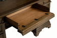 Hartshill Credenza with Power Outlet Burnished Oak - Bargain Furniture (Detroit, MI)