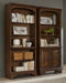 Hartshill Bookcase with Cabinet Burnished Oak - Bargain Furniture (Detroit, MI)