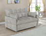 Cotswold Tufted Cushion Sleeper Sofa Bed Light Grey - Bargain Furniture (Detroit, MI)