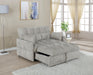Cotswold Tufted Cushion Sleeper Sofa Bed Light Grey - Bargain Furniture (Detroit, MI)