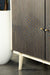 Ixora 2-door Accent Cabinet White Washed and Black - Bargain Furniture (Detroit, MI)