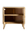 Alyssum Checkered Pattern 2-door Accent Cabinet Natural - Bargain Furniture (Detroit, MI)
