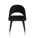 Lindsey Arched Back Upholstered Side Chairs Black (Set of 2) - Bargain Furniture (Detroit, MI)