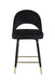 Lindsey Arched Back Upholstered Counter Height Stools Black (Set of 2) - Bargain Furniture (Detroit, MI)