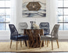 Nakia Woven Rope Dining Chairs Dark Navy (Set of 2) - Bargain Furniture (Detroit, MI)