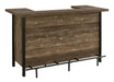 Bellemore Rectangular Storage Bar Unit Rustic Oak - Bargain Furniture (Detroit, MI)