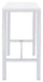 Natividad 5-piece Bar Set White High Gloss and Chrome - Bargain Furniture (Detroit, MI)