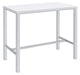 Natividad 5-piece Bar Set White High Gloss and Chrome - Bargain Furniture (Detroit, MI)