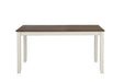 Fortress 7-piece Dining Set Chestnut and Vintage White - Bargain Furniture (Detroit, MI)