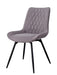 Diggs Upholstered Tufted Swivel Dining Chairs Grey and Gunmetal (Set of 2) - Bargain Furniture (Detroit, MI)