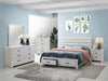 Brantford Eastern King Panel Bed Coastal White - Bargain Furniture (Detroit, MI)