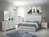 Brantford Eastern King Panel Bed Coastal White - Bargain Furniture (Detroit, MI)