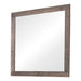 Frederick Square Dresser Mirror Weathered Oak - Bargain Furniture (Detroit, MI)