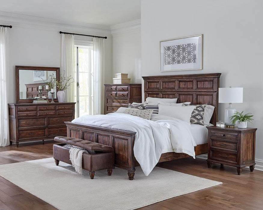 Avenue Rectangle Dresser Mirror Weathered Burnished Brown - Bargain Furniture (Detroit, MI)
