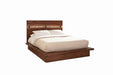 Winslow Queen Bed Smokey Walnut and Coffee Bean - Bargain Furniture (Detroit, MI)