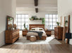 Winslow Queen Bed Smokey Walnut and Coffee Bean - Bargain Furniture (Detroit, MI)