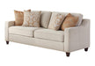 Christine Upholstered Cushion Back Sofa Beige - Bargain Furniture (Detroit, MI)