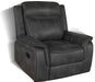 Lawrence Upholstered Tufted Back Glider Recliner - Bargain Furniture (Detroit, MI)