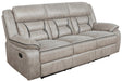 Greer Upholstered Tufted Back Motion Sofa - Bargain Furniture (Detroit, MI)