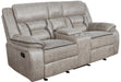 Greer Upholstered Tufted Back Glider Loveseat - Bargain Furniture (Detroit, MI)