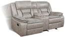 Greer Upholstered Tufted Back Glider Loveseat - Bargain Furniture (Detroit, MI)