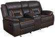Greer Upholstered Tufted Back Glider Loveseat - Bargain Furniture (Detroit, MI)