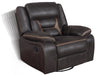 Greer Upholstered Tufted Back Glider Recliner - Bargain Furniture (Detroit, MI)