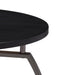 Dacre Round Coffee Table Dark Grey and Black Nickel - Bargain Furniture (Detroit, MI)