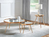 Kaelyn Round Mirror Top End Table Gold - Bargain Furniture (Detroit, MI)