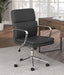 Ximena Standard Back Upholstered Office Chair Black - Bargain Furniture (Detroit, MI)