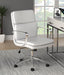 Ximena Standard Back Upholstered Office Chair White - Bargain Furniture (Detroit, MI)