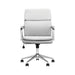 Ximena Standard Back Upholstered Office Chair White - Bargain Furniture (Detroit, MI)
