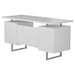 Lawtey Floating Top Office Desk Weathered Grey - Bargain Furniture (Detroit, MI)