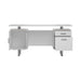 Lawtey Floating Top Office Desk White Gloss - Bargain Furniture (Detroit, MI)