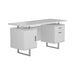 Lawtey Floating Top Office Desk Weathered Grey - Bargain Furniture (Detroit, MI)