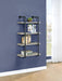 Elmcrest 24-inch Wall Shelf Black and Grey Driftwood - Bargain Furniture (Detroit, MI)