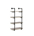 Elmcrest 24-inch Wall Shelf Black and Grey Driftwood - Bargain Furniture (Detroit, MI)