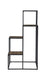 Rito 4-tier Display Shelf Rustic Brown and Black - Bargain Furniture (Detroit, MI)