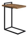 Maxwell C-shaped Accent Table with USB Charging Port - Bargain Furniture (Detroit, MI)