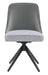 Paulita Upholstered Swivel Side Chairs (Set of 2) Grey and Gunmetal - Bargain Furniture (Detroit, MI)